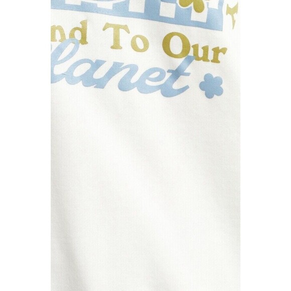 Desert Dreamer Smiley Earth Day Cotton Blend Crewneck Sweatshirt Size S Planet - Picture 4 of 9